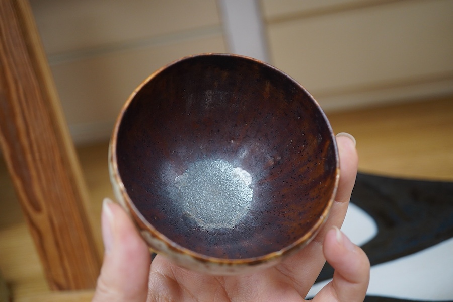 Derek Davis (1926–2008), an asymmetric dish and a small bowl, largest 31.5cm